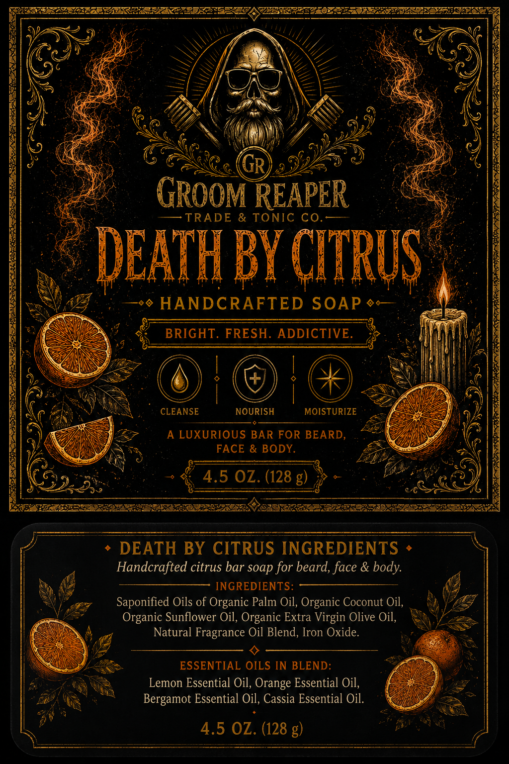 Death by Citrus Handcrafted Soap — Bergamot Citrus