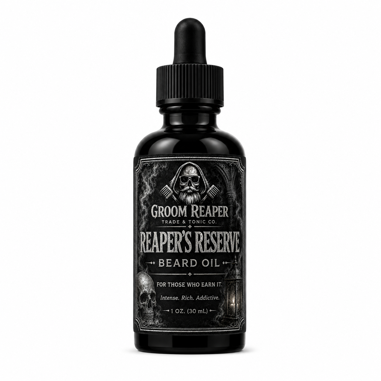 Beard Oil for Men – Bourbon, Tobacco & Vanilla – Softens & Hydrates – Reaper’s Reserve by Groom Reaper