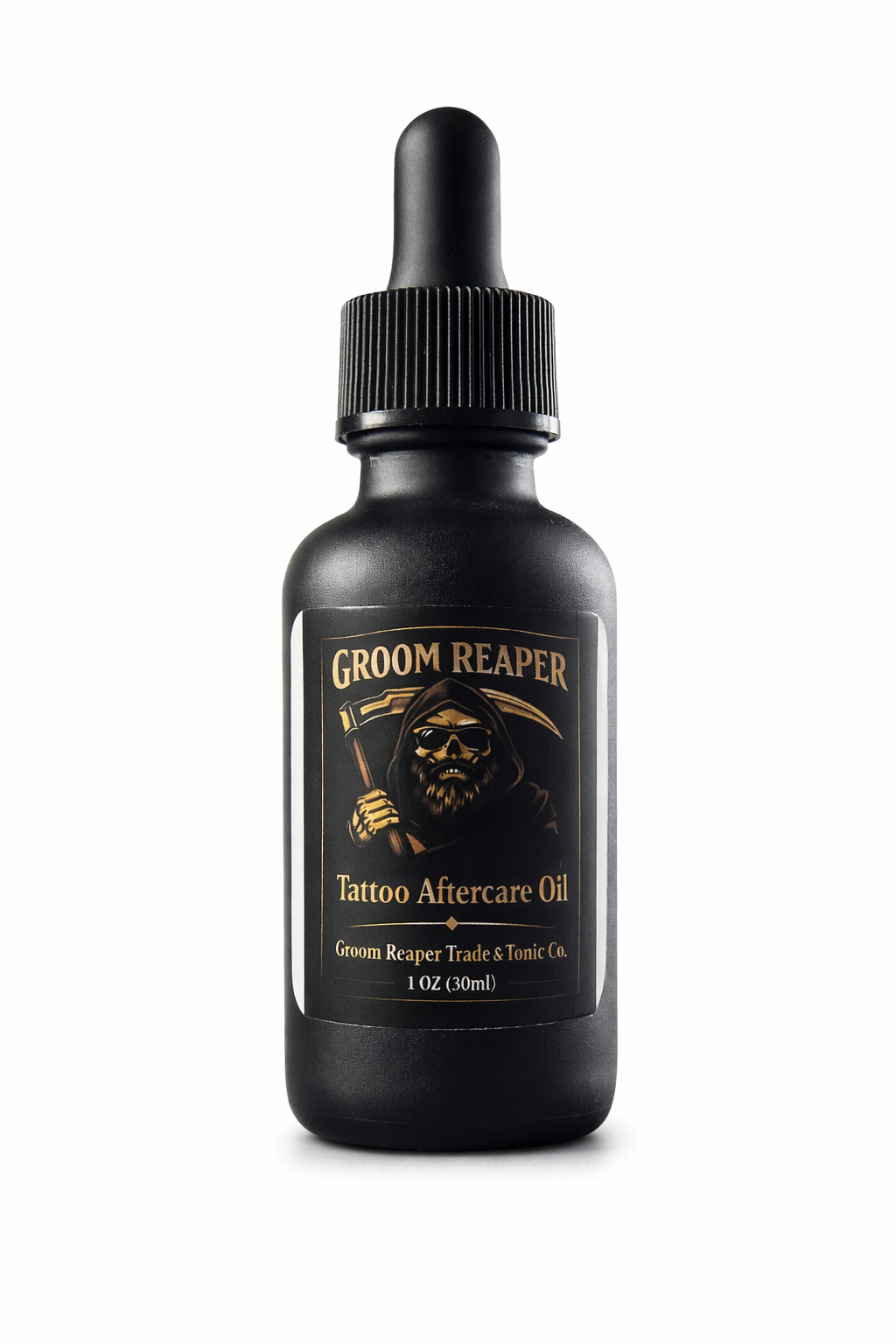 Tattoo Aftercare Oil – Hydrates & Heals Skin – Premium Tattoo Care for Men – Groom Reaper