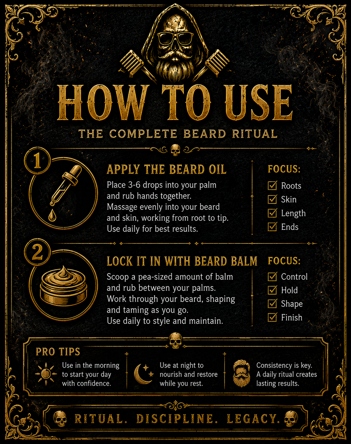 Ghost Frost: The Cold Ritual – Beard Oil & Balm 2-Pack | Groom Reaper