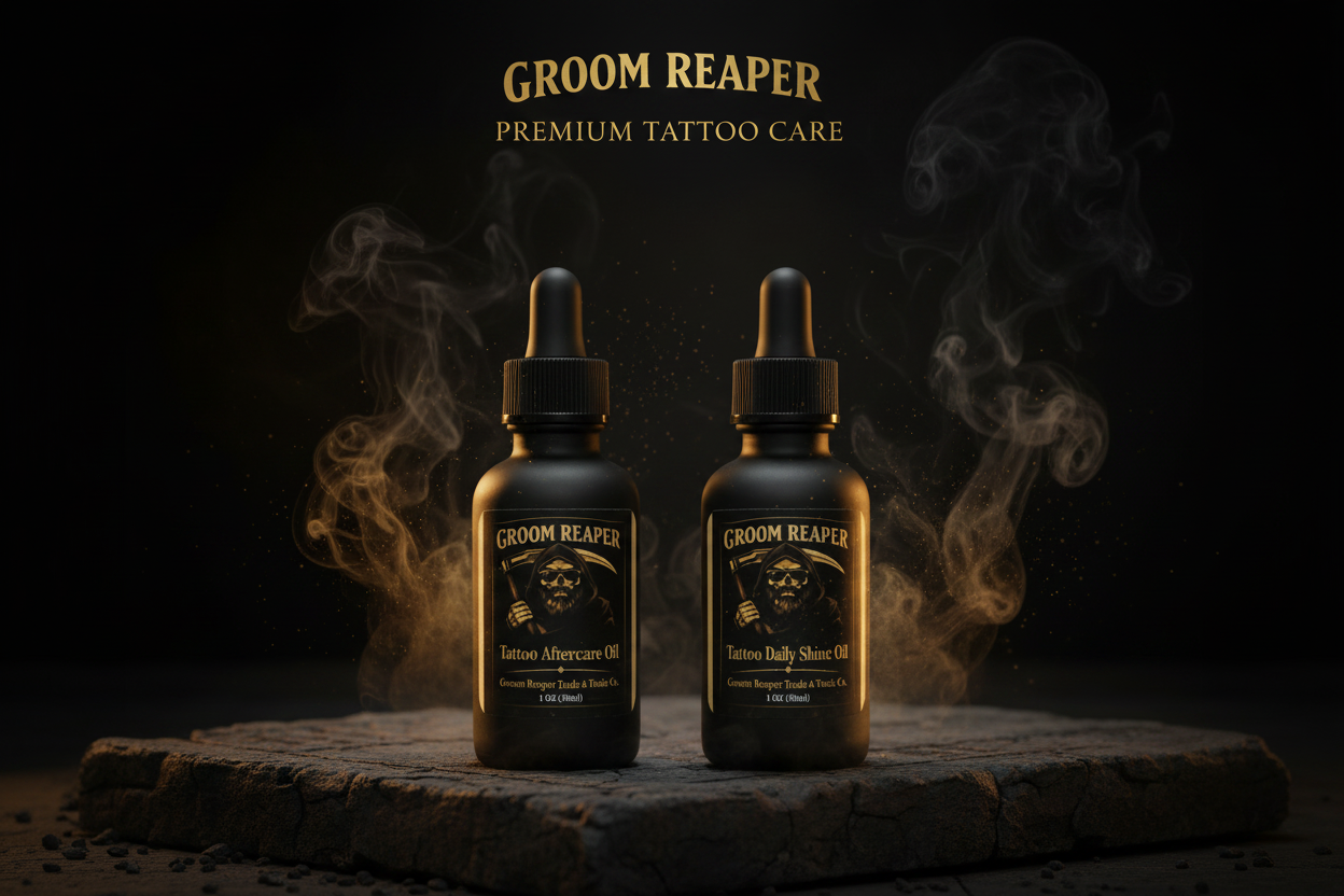 Tattoo Oil Hero Banner - 2 Bottles