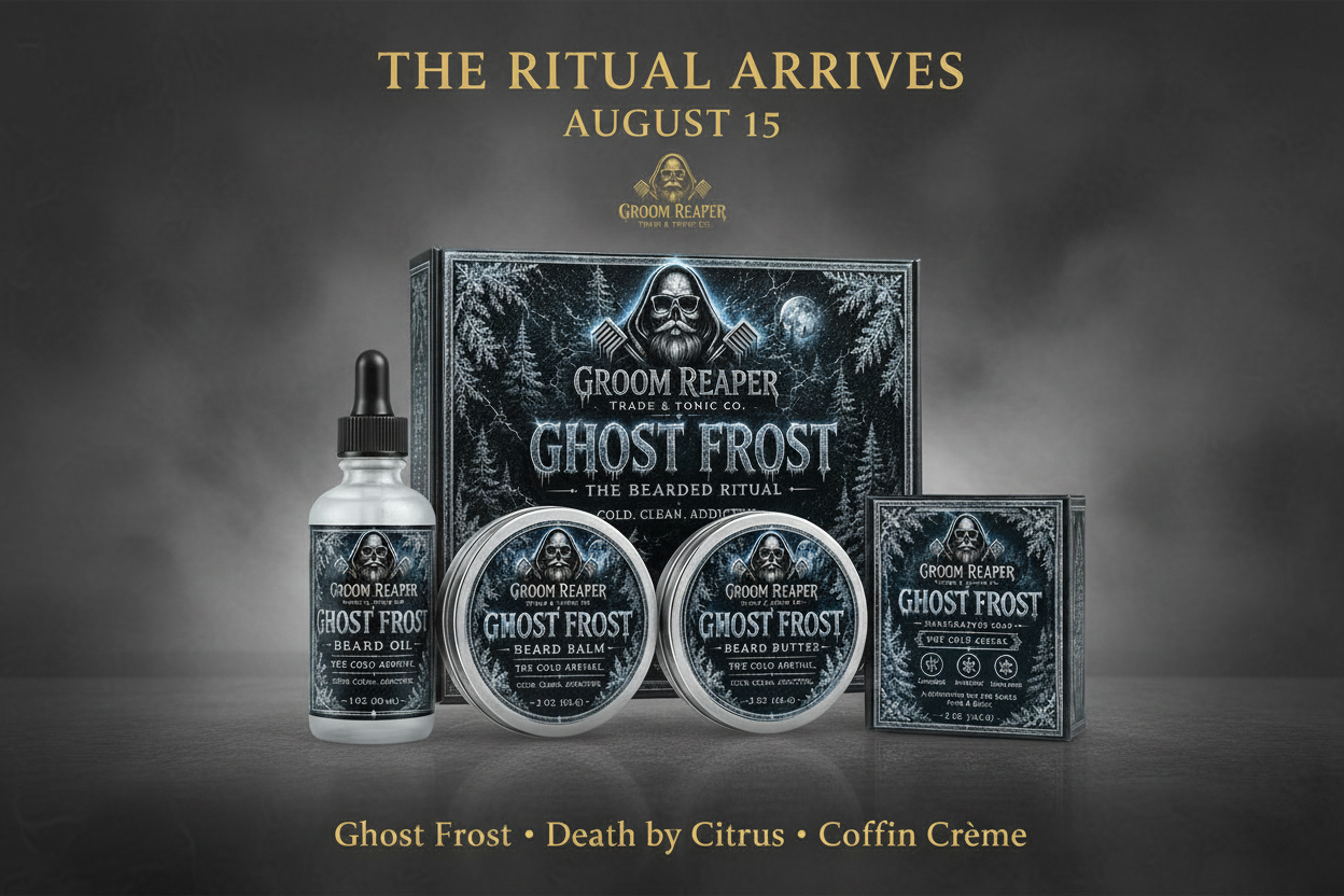 The Ritual Arrives — Mid-tone Grey Background